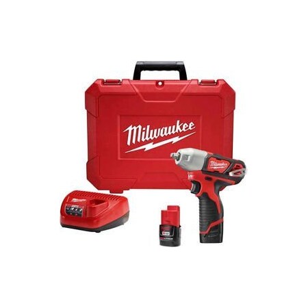 Milwaukee Tool Milwaukee 2463-22 M12¿ 3/8¿ Impact Wrench Kit Cordless Lithium-Ion 2463-22